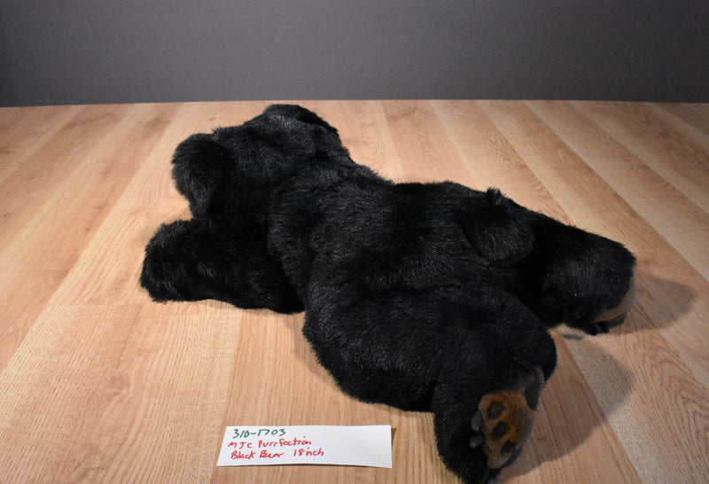 MJC Purr-Fection Black Bear 1988 Plush