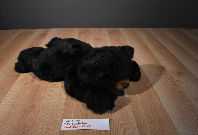 MJC Purr-Fection Black Bear 1988 Plush