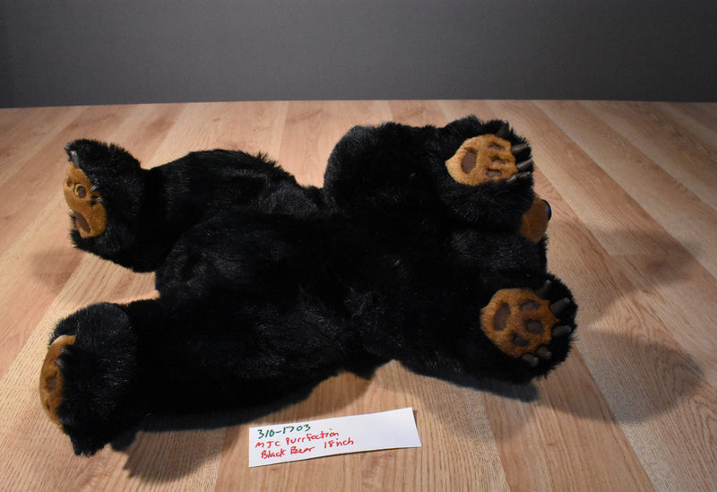MJC Purr-Fection Black Bear 1988 Plush