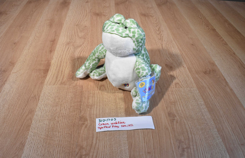 Ganz Webkinz Green and White Spotted Frog HM142 Beanbag Plush Sealed Code