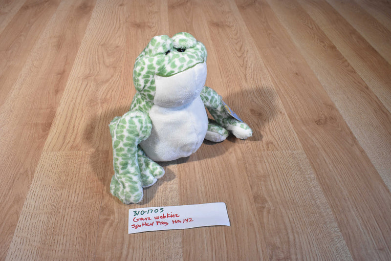 Ganz Webkinz Green and White Spotted Frog HM142 Beanbag Plush Sealed Code