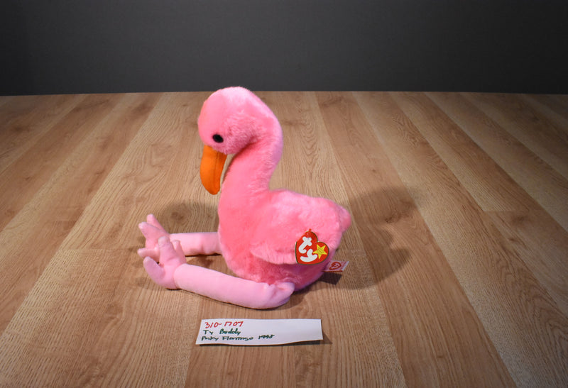 Ty Beanie Buddies Pinky the Flamingo 1998 Beanbag Plush