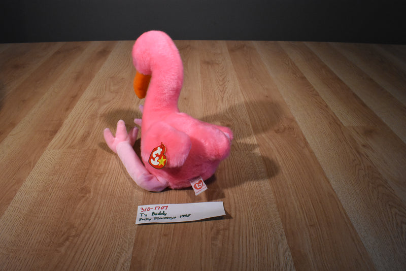 Ty Beanie Buddies Pinky the Flamingo 1998 Beanbag Plush
