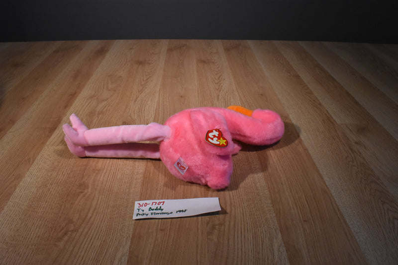 Ty Beanie Buddies Pinky the Flamingo 1998 Beanbag Plush