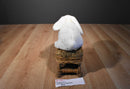 Travelers Insurance White Bunny Plush With a Purple Paw