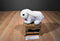 Travelers Insurance White Bunny Plush With a Purple Paw