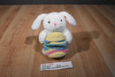 Hallmark White Bunny Holding a Zippered Egg Beanbag Plush
