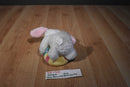 Hallmark White Bunny Holding a Zippered Egg Beanbag Plush