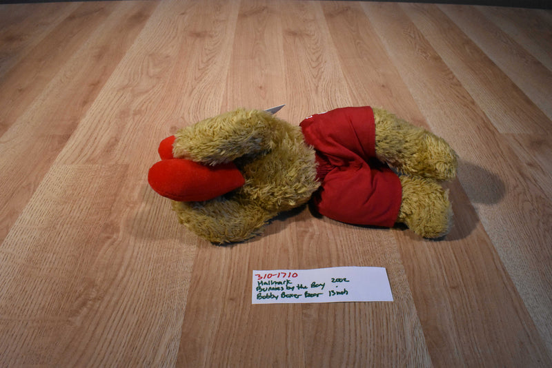 Hallmark Bunnies by the Bay Bobby Boxer Brown Bear 2002 Beanbag Plush