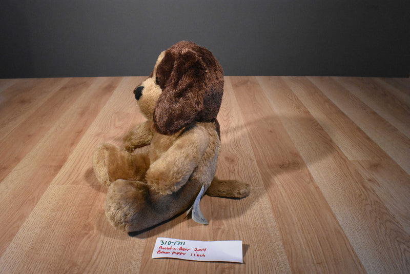 Build a Bear Light and Dark Brown Puppy Dog 2014 Plush