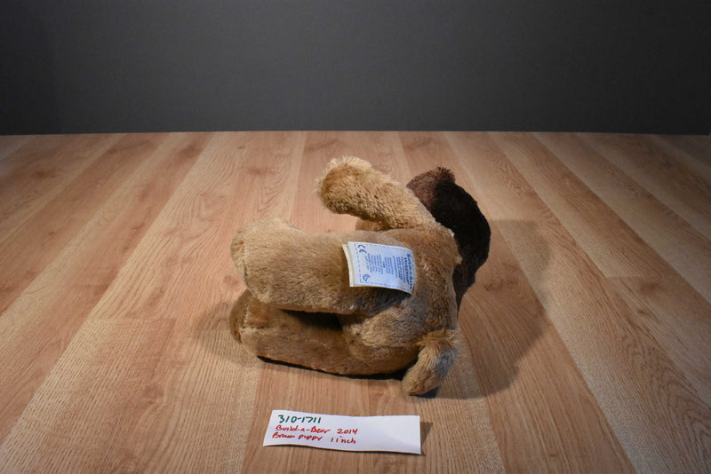 Build a Bear Light and Dark Brown Puppy Dog 2014 Plush