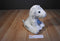 Fiesta White Tiger Cub Beanbag Plush With Blue Eyes