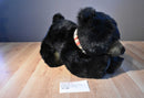 Golden Bear Co. Black Bear with Striped Scarf Plush
