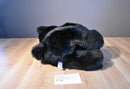 Golden Bear Co. Black Bear with Striped Scarf Plush