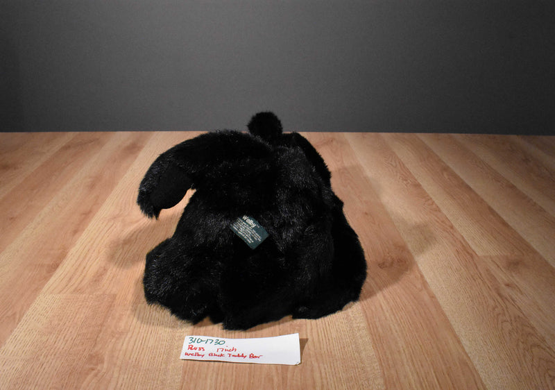 Russ Welby Black Teddy Bear Beanbag Plush