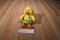 Plushland Baby Duck in Zippered Egg Beanbag lush