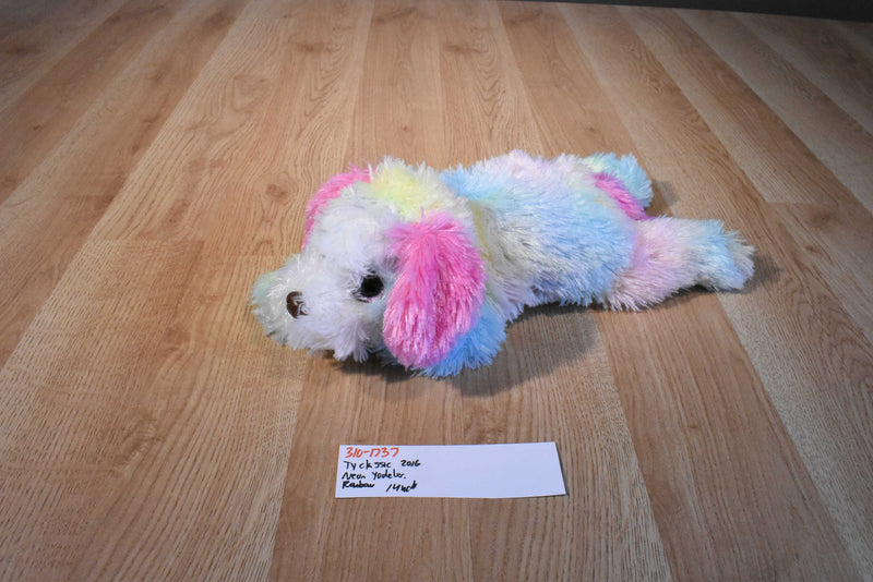 Ty Classic Yodeler Neon Rainbow St. Bernard 2016 Beanbag Plush