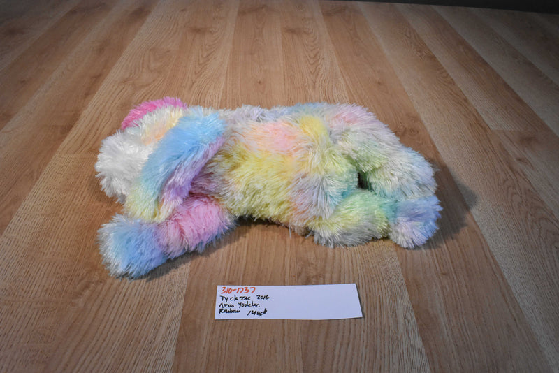 Ty Classic Yodeler Neon Rainbow St. Bernard 2016 Beanbag Plush