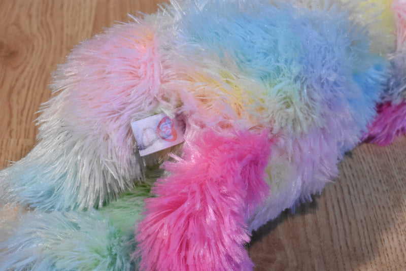 Ty Classic Yodeler Neon Rainbow St. Bernard 2016 Beanbag Plush