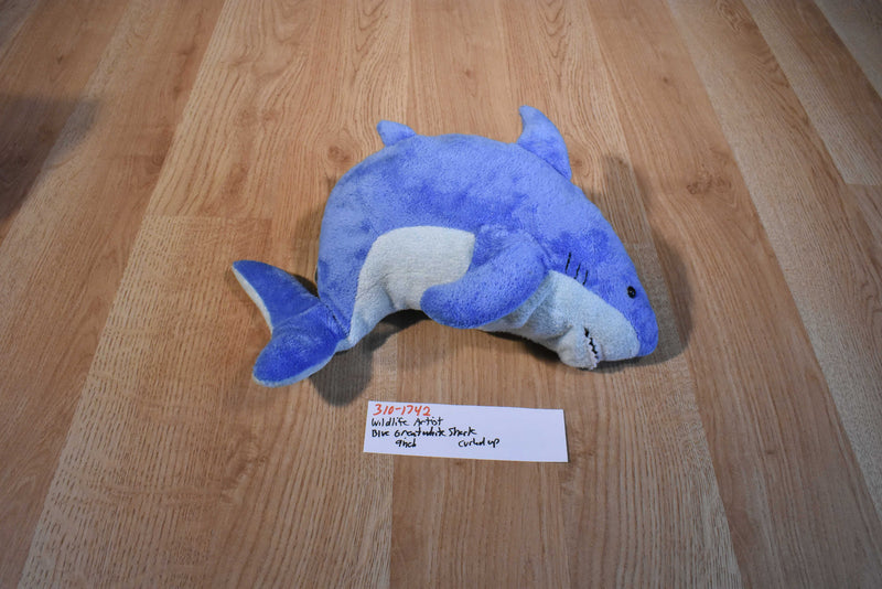 Wildlife Artists Blue Great White Shark Beanbag Plush