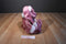 Dan Dee Pink Mauve Teddy Bear with Santa Hat Plush