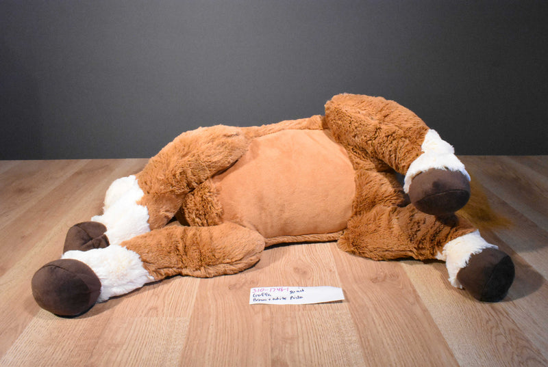 Goffa Brown and White Pinto Horse Plush