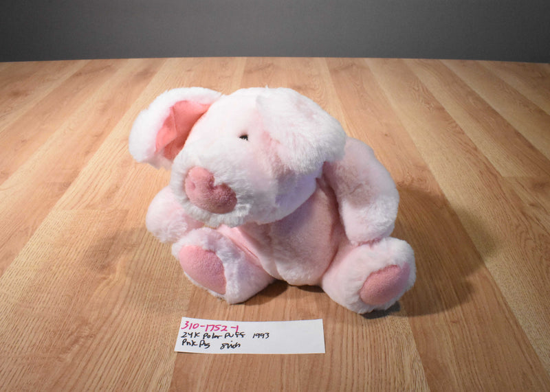 24K Polar Puff Portia the Pink Pig 1993 Beanbag Push
