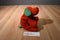 Ty Pluffies Jingles Red and Green Dog 2006 Beanbag Plush