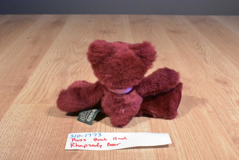 Russ Rhapsody Burgundy Teddy Bear Plushes