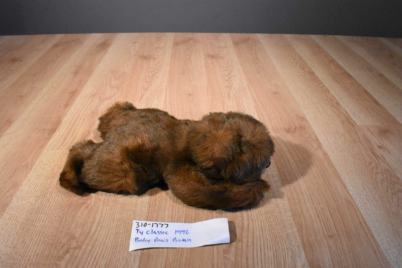 Ty Classic Baby Paws Maple Brown Bear 1996 Plush
