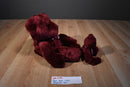 Russ Two Rhapsody Burgandy Red Teddy Bears Beanbag Plush