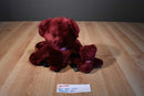 Russ Two Rhapsody Burgandy Red Teddy Bears Beanbag Plush
