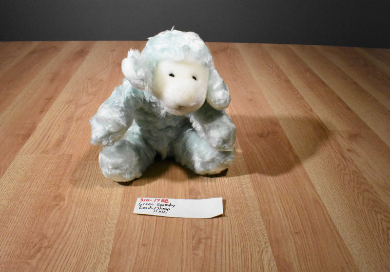 Green Lamb Sheep Squeaky Toy Plush