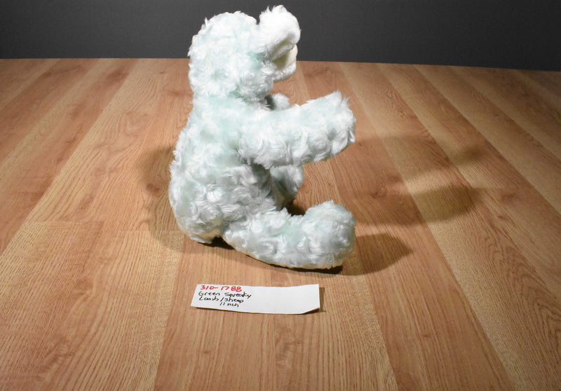 Green Lamb Sheep Squeaky Toy Plush