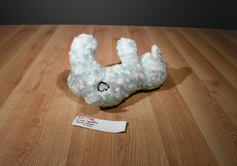 Green Lamb Sheep Squeaky Toy Plush