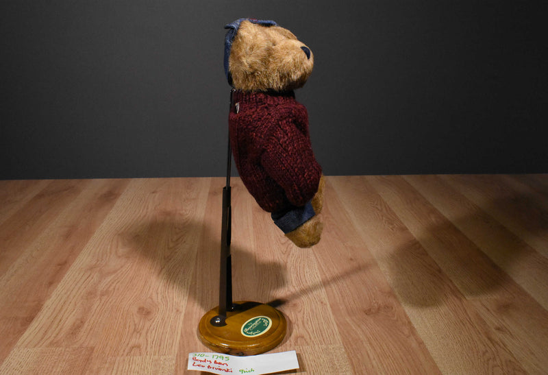 Boyd's Bears Leo Bruinski Brown Bear in Maroon Sweater and Jeans 2000 Plush
