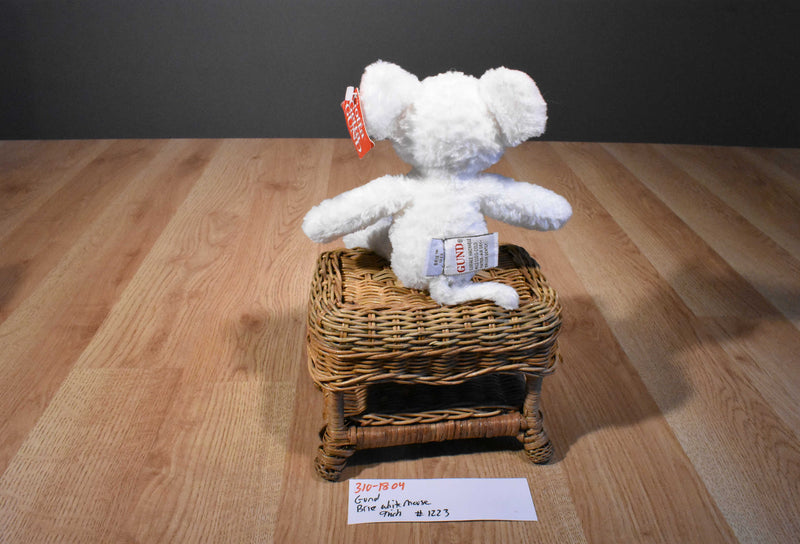 Gund Brie White Mouse Beanbag Plush