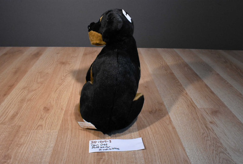 Dan Dee Collectors Choice Rottweiler Black and Brown Dog Plush
