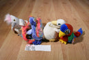 Ty Beanies Babies 4 Birds Kuku Jabber Goddess Flashy Beanbag Plush
