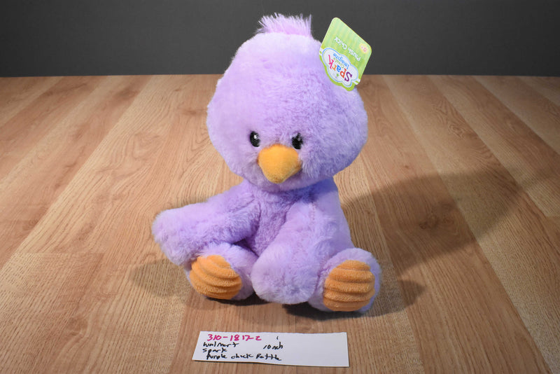 Walmart Spark Create Imagine Purple and Orange Chick Rattle Plush