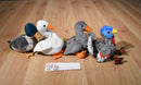 Ty Beanie Babies 4 Birds Gracie Honks Jake Lurkey Beanbag Plush