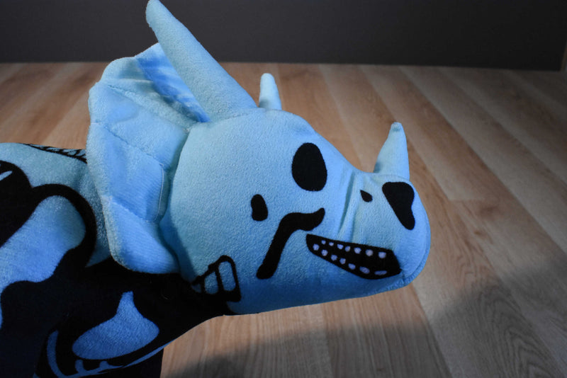 Adventure Planet Skeledons Blue Triceratops Plush