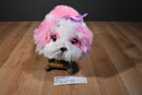 Aurora Super Flopsies Maddy Pink and White Fat Shih Tzu Beanbag Plush OF 1800