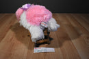 Aurora Super Flopsies Maddy Pink and White Fat Shih Tzu Beanbag Plush OF 1800