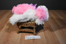 Aurora Super Flopsies Maddy Pink and White Fat Shih Tzu Beanbag Plush OF 1800