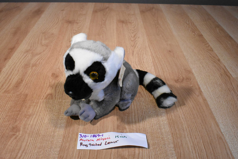Aurora Miyoni Ring Tailed Lemur Beanbag Plush