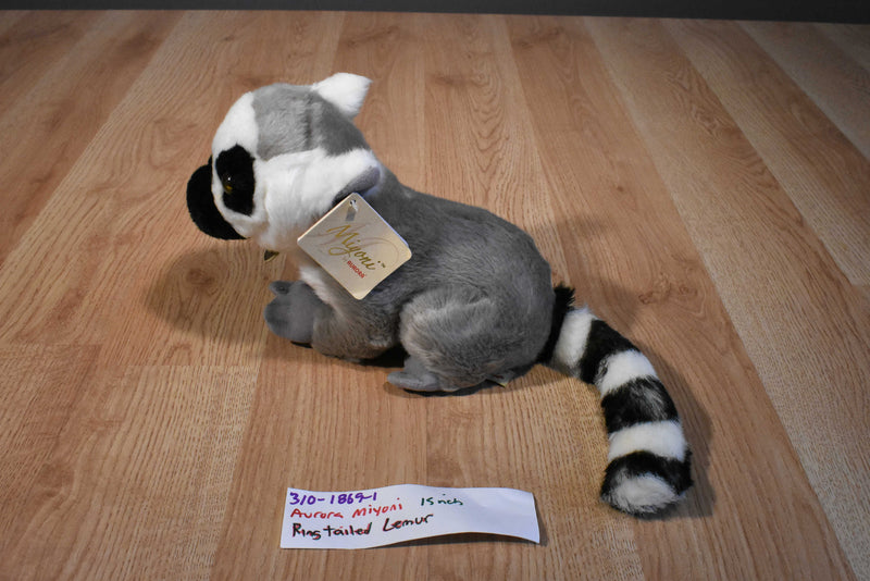 Aurora Miyoni Ring Tailed Lemur Beanbag Plush