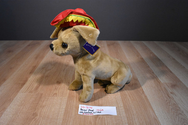 Royal Plush Chihuahua Qiwawa Wearing Sombrero Plush