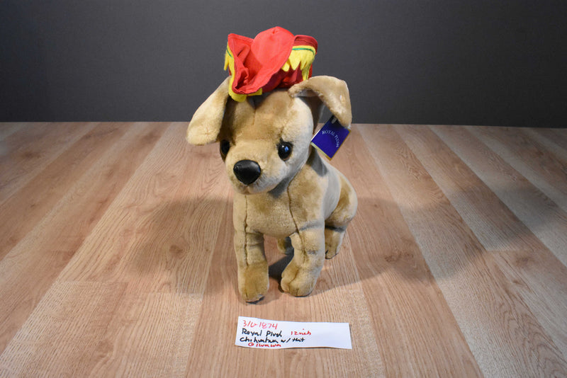 Royal Plush Chihuahua Qiwawa Wearing Sombrero Plush