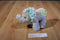 Manhattan Voyagers Gray Elephant With Green Heart 2017 Beanbag Plush